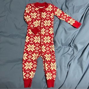 Hanna Andersson Scandi Snowflake holiday/Christmas pajamas 80cm 18-24 months